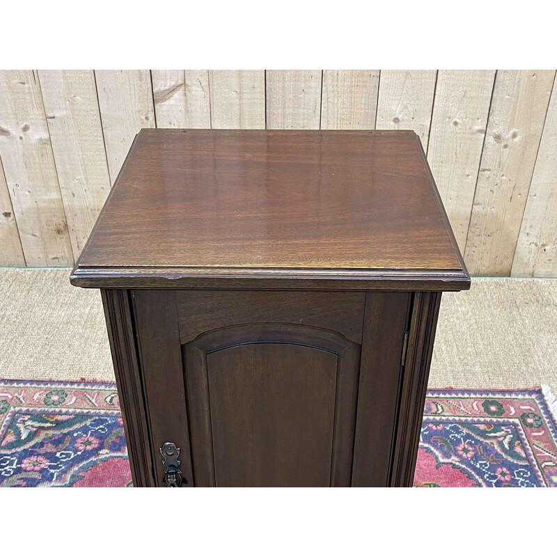 Vintage mahogany bedside table, England 1930