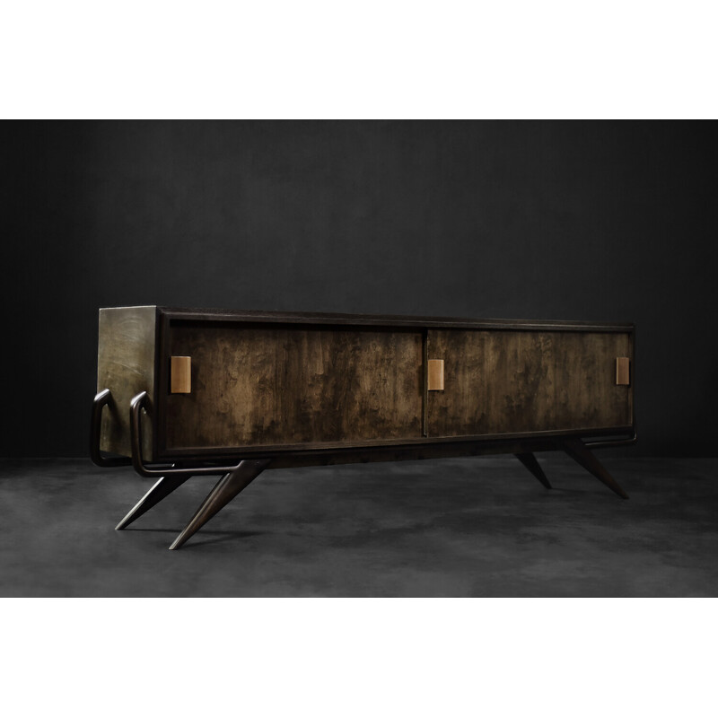 Vintage birch wood sideboard, 1960