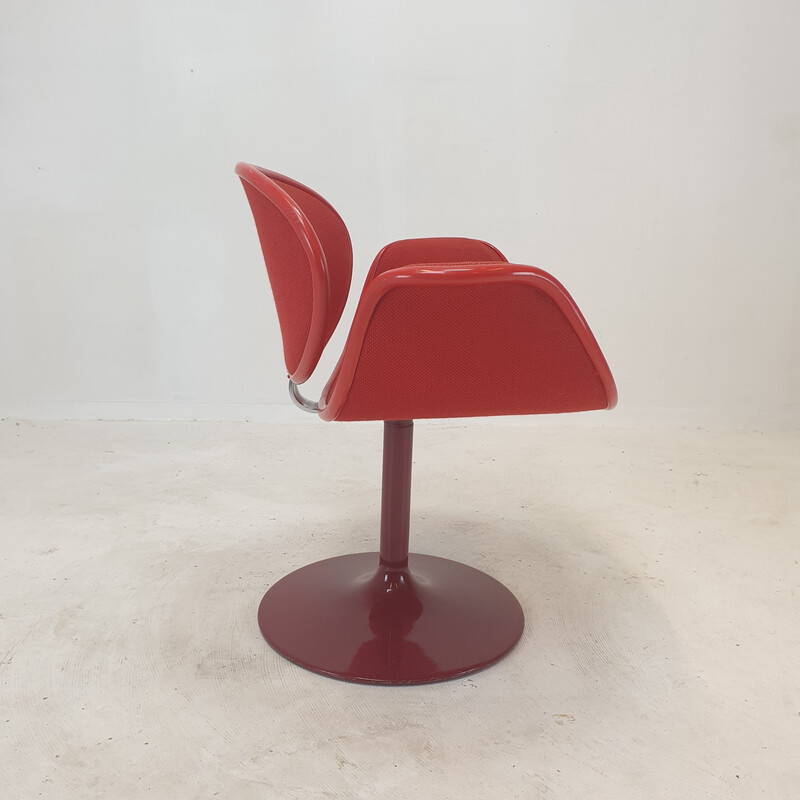 Tulipe-Sessel aus roter Wolle von Pierre Paulin für Artifort, 1960
