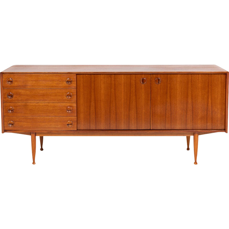 Rechteckige Vintage-Enfilade aus Teakholz, 1960