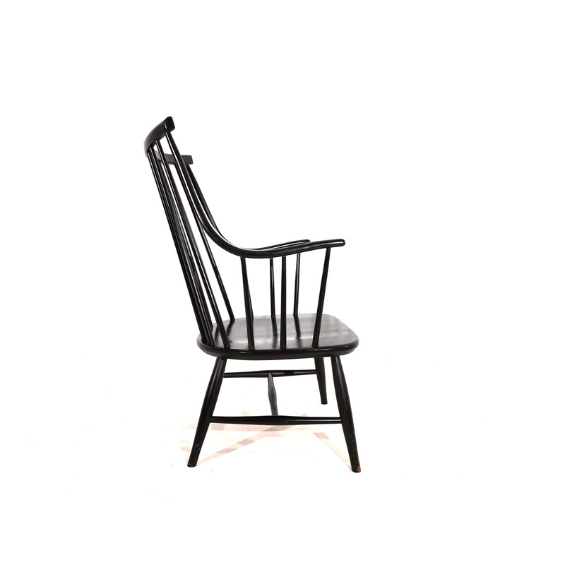 Vintage houten stoel van Lena Larsson voor Nesto, Zweden 1960
