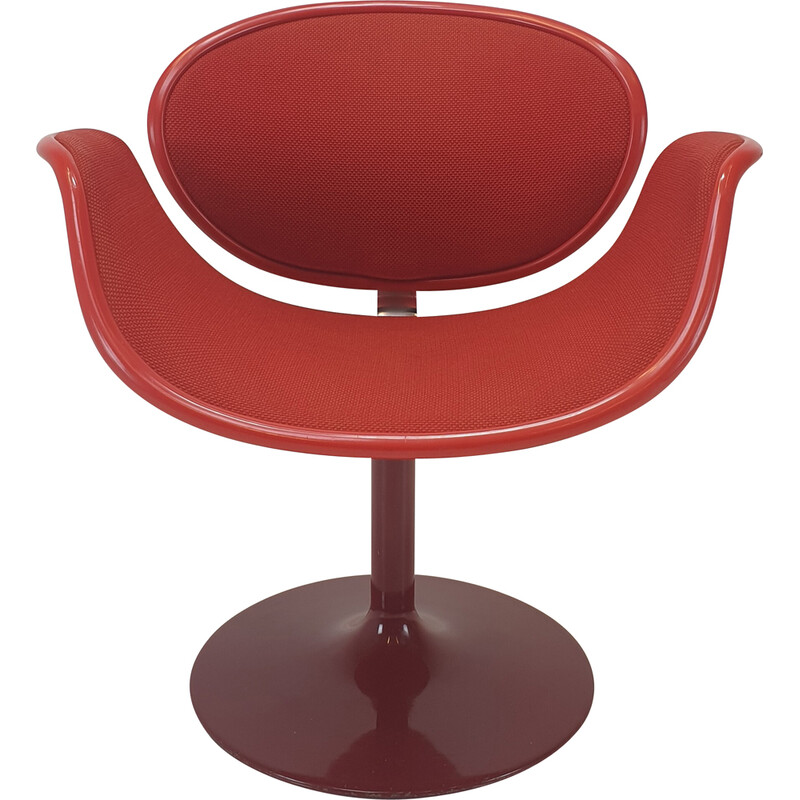 Vintage Tulipe armchair in red wool by Pierre Paulin for Artifort, 1960