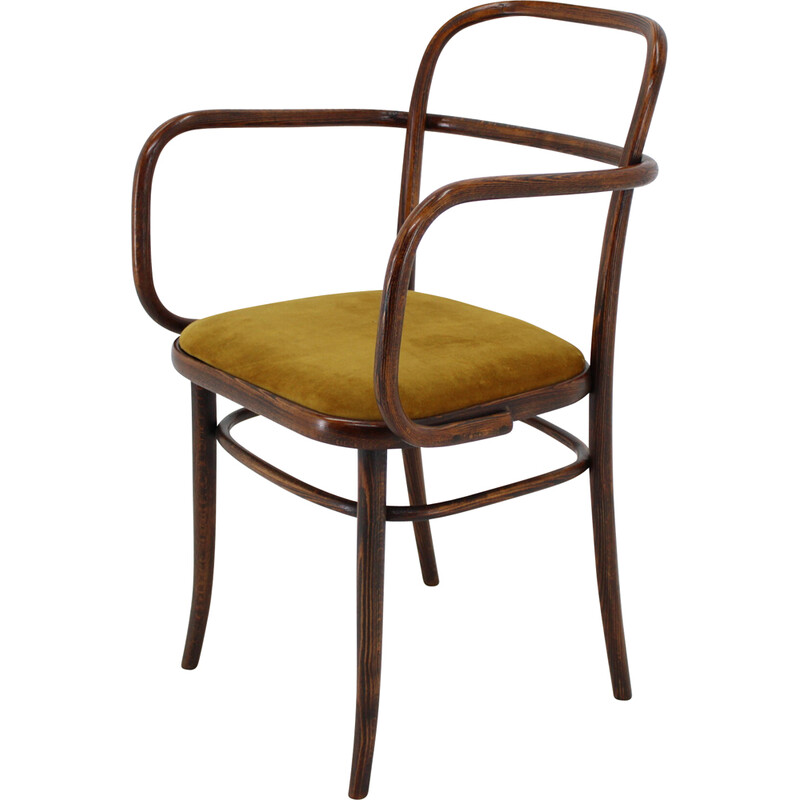 Vintage bent beech chair, Czechoslovakia 1970