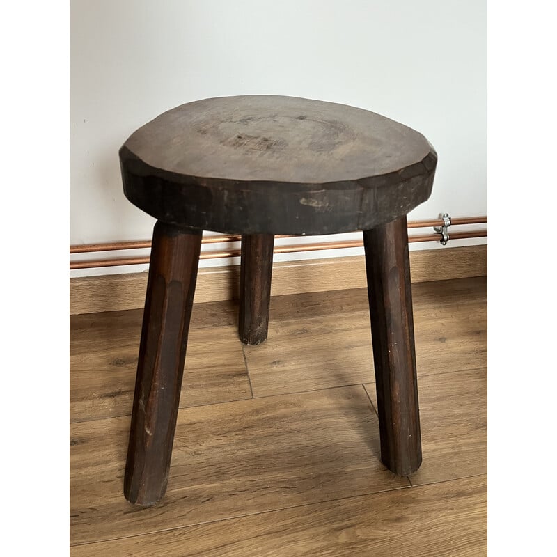 Set of 4 vintage wooden stools