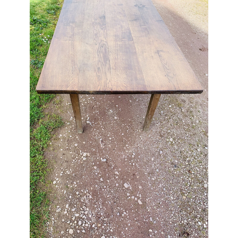 Vintage pine and oak farm table