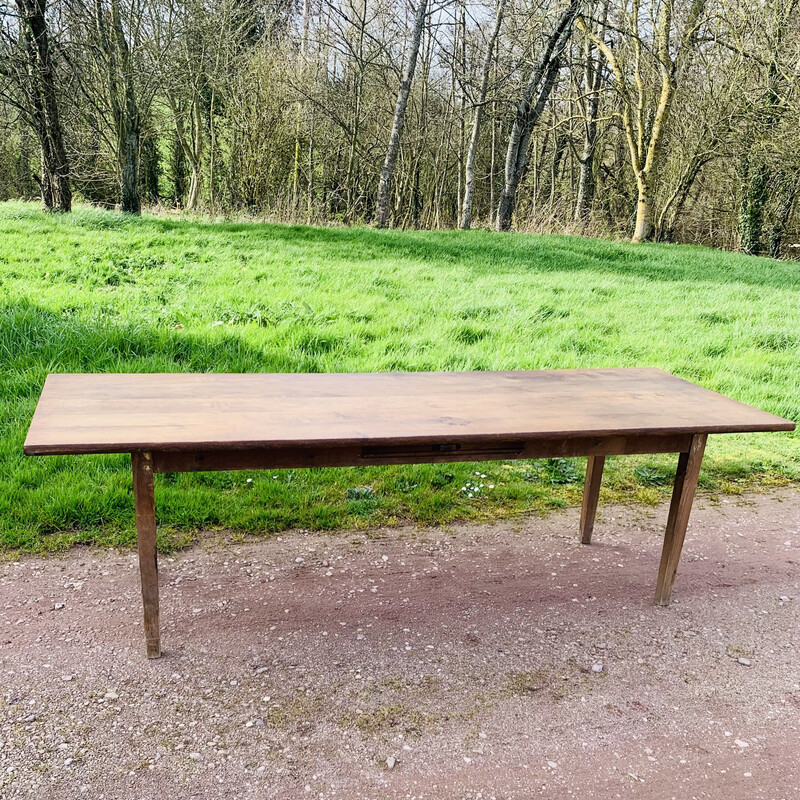 Vintage pine and oak farm table