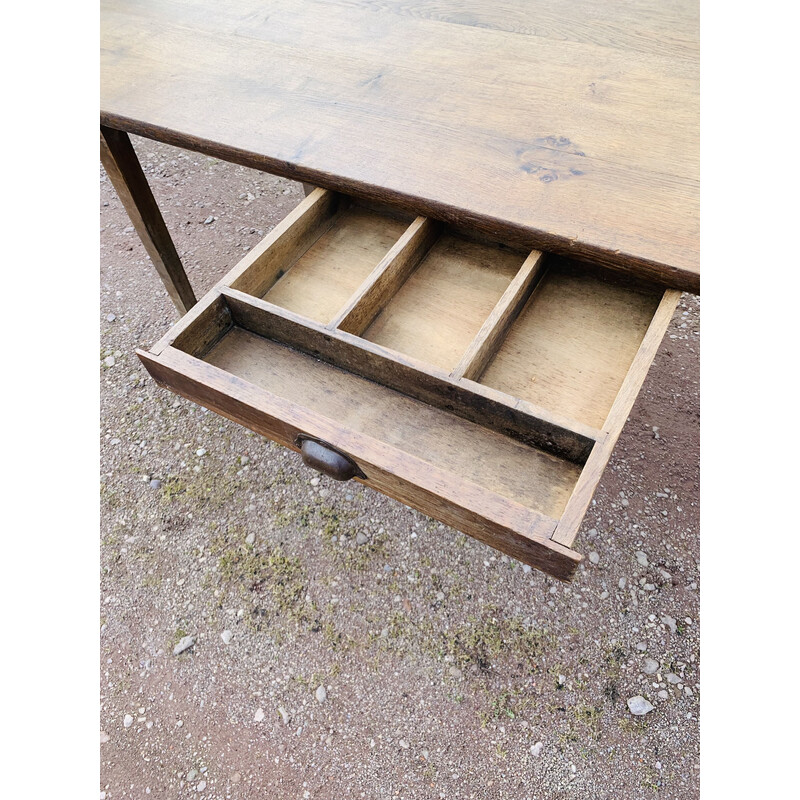 Vintage pine and oak farm table