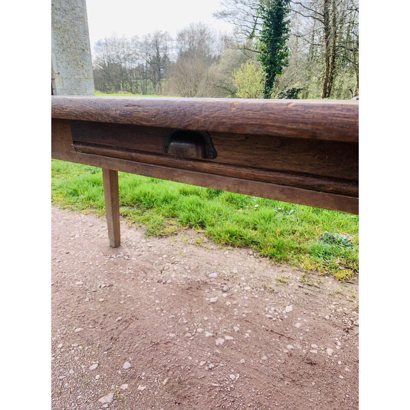 Vintage pine and oak farm table