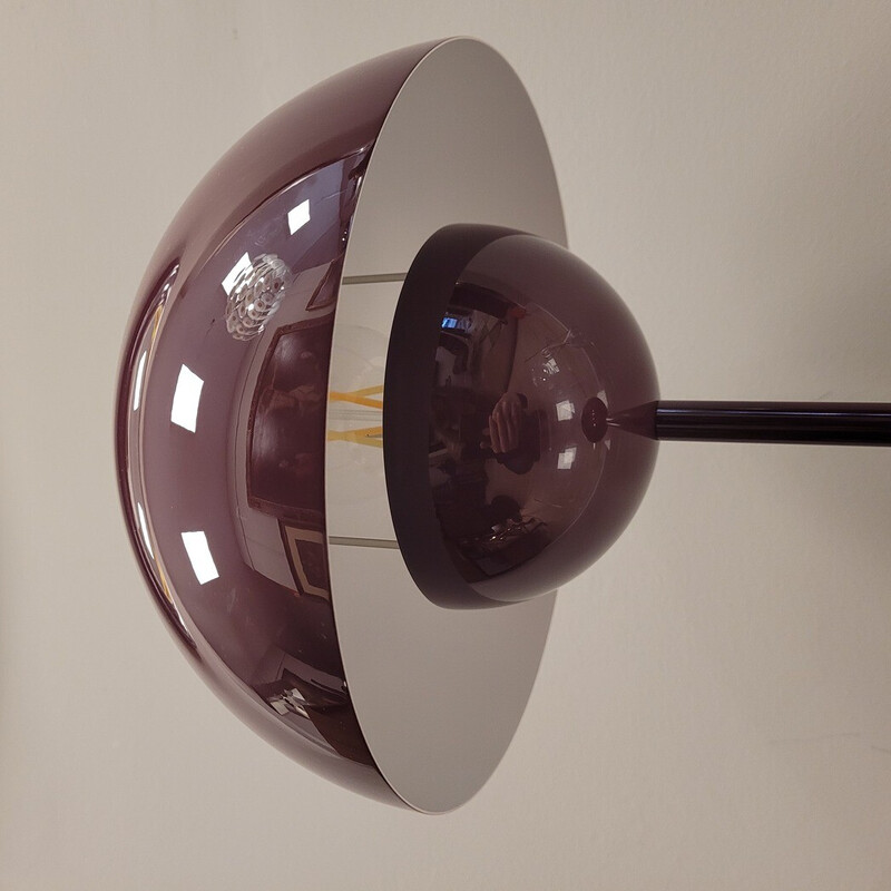 Lampe de table vintage Flowerpot en acier laqué par Verner Panton pour Louis Poulsen, 1969