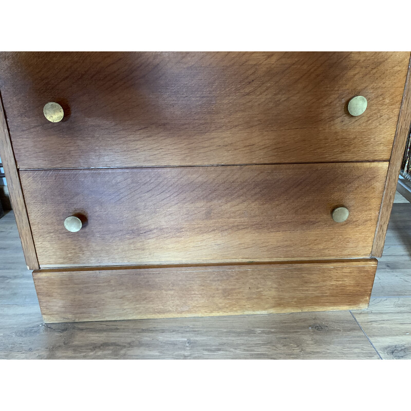 Vintage cabinet with display cabinet with 3 drawers