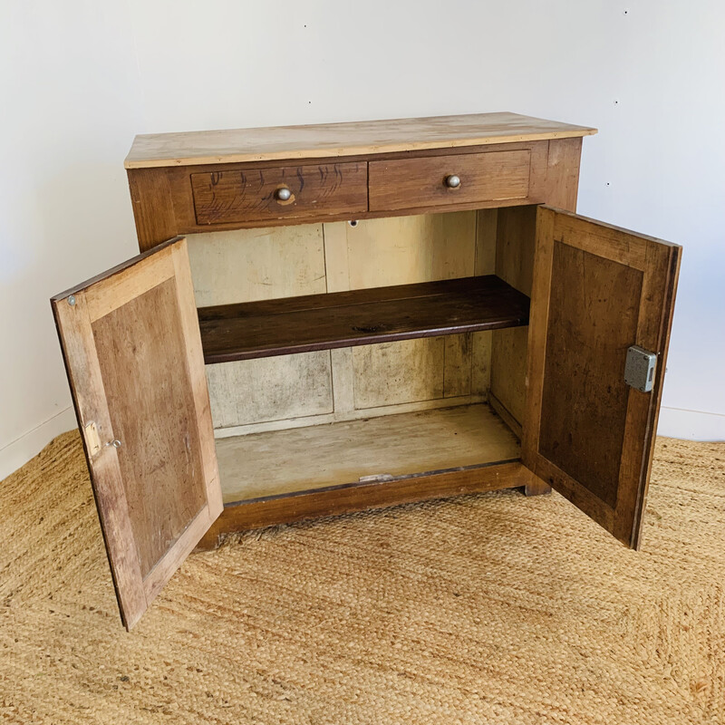 Vintage wooden sideboard, France