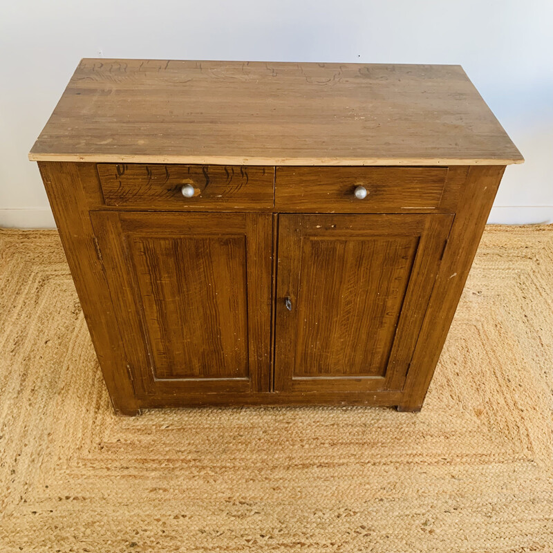 Vintage wooden sideboard, France