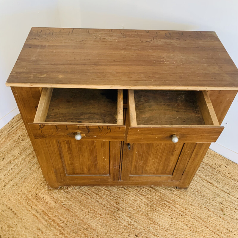 Vintage wooden sideboard, France