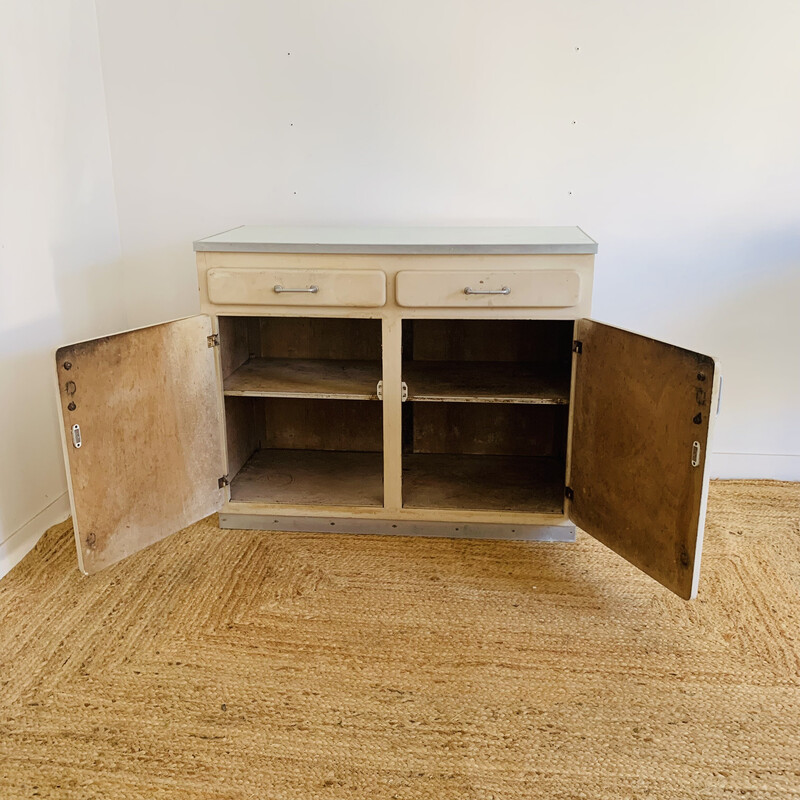 Buffet vintage en bois et formica