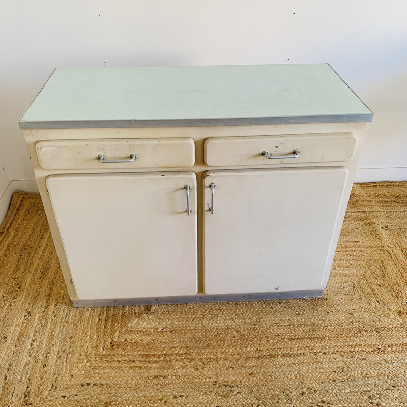 Vintage wood and formica sideboard