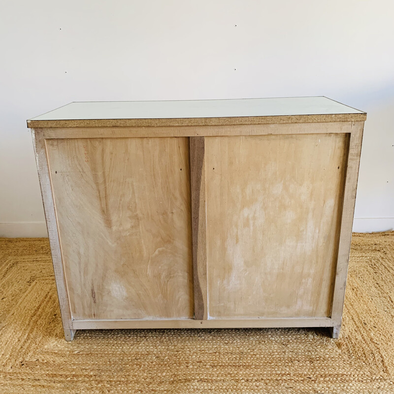 Vintage wood and formica sideboard