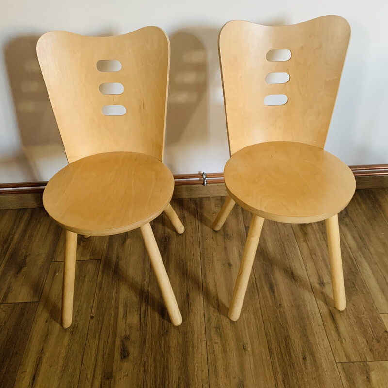 Paar vintage stoelen, 1990