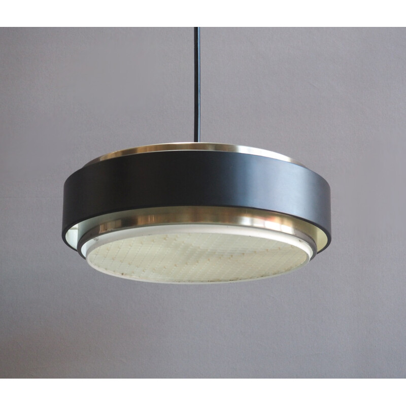 Dutch Metal Pendant Lamp by Niek Hiemstra for Hiemstra Evolux - 1960s