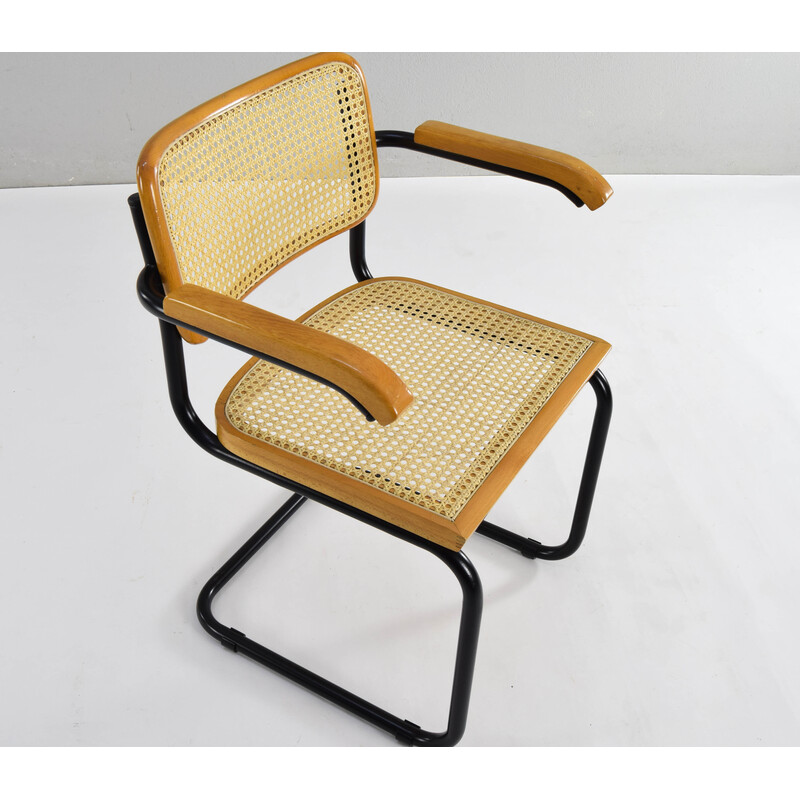 Vintage model B64 chair in beech wood by Marcel Breuer, Italy 1970