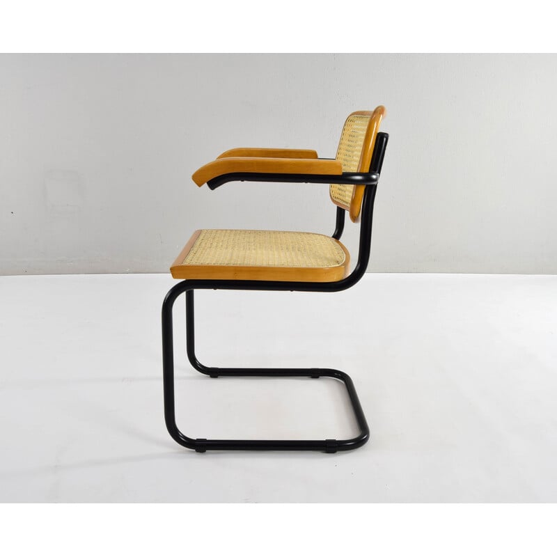 Vintage model B64 chair in beech wood by Marcel Breuer, Italy 1970