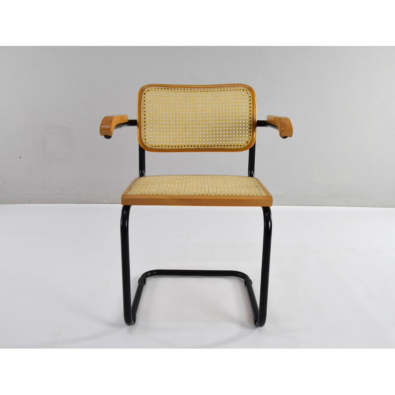 Vintage-Stuhl Modell B64 aus Buchenholz von Marcel Breuer, Italien 1970