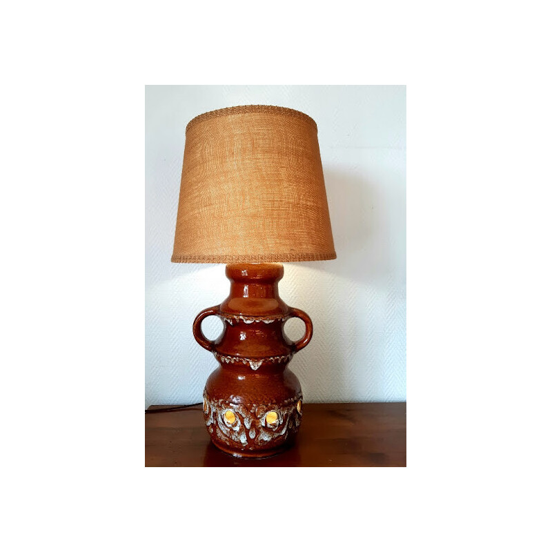 Lampe de sol vintage en céramique, 1970