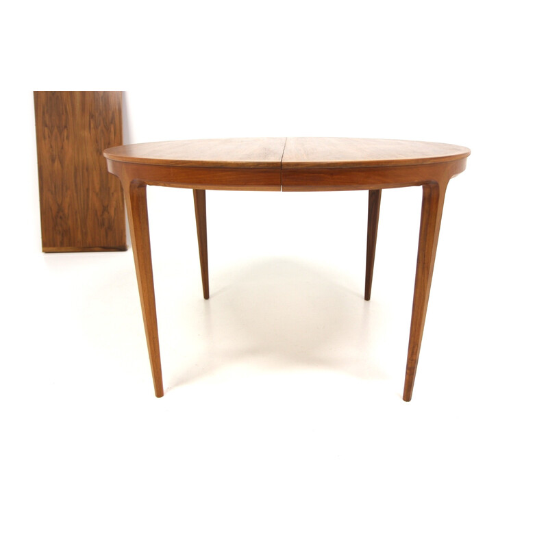 Vintage "Diamant" walnut dining table by Bertil Fridhagen for Bodafors, Sweden 1960