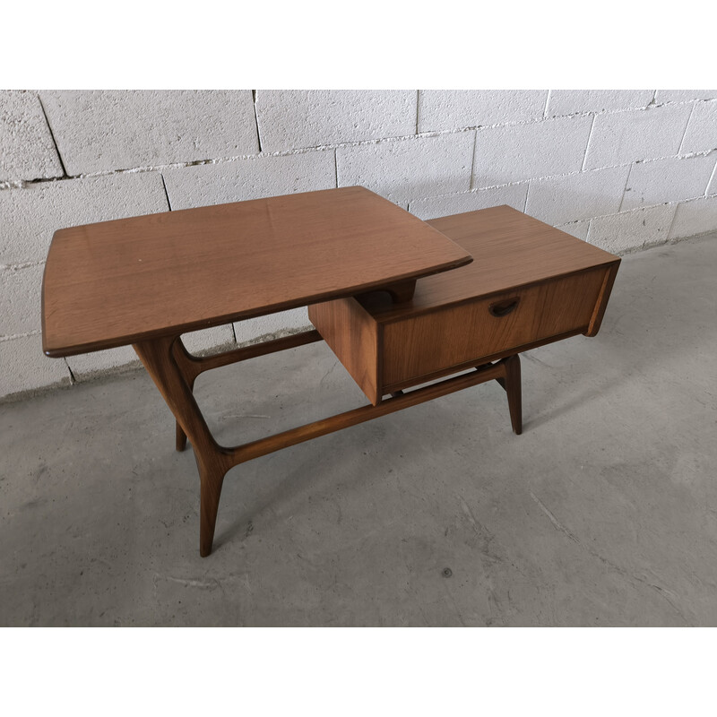 Vintage double top coffee table by Louis van Teeffelen for Webe, 1960