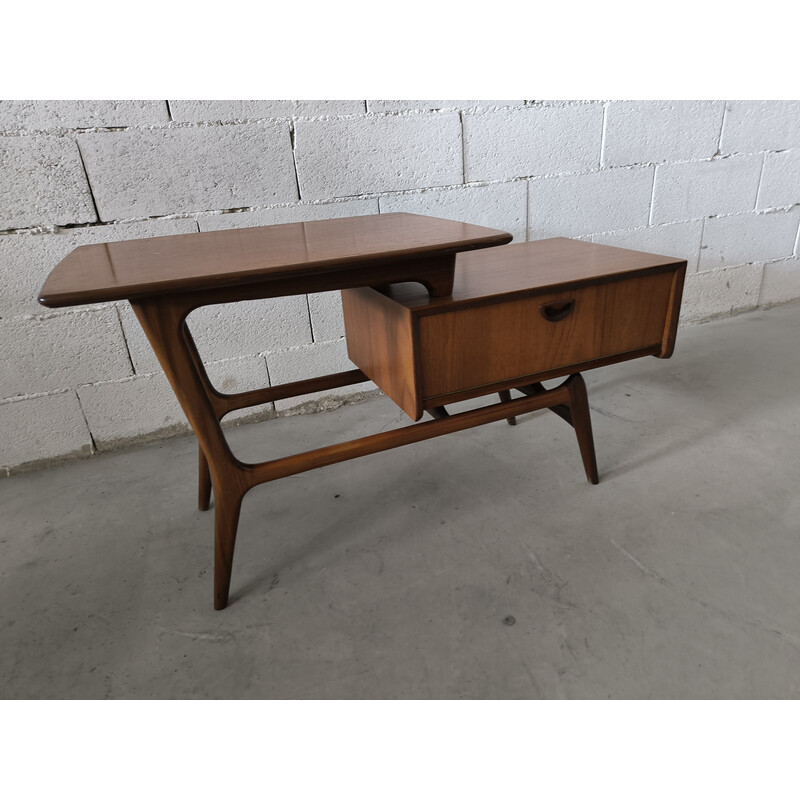Mesa de centro vintage de doble tablero de Louis van Teeffelen para Webe, 1960