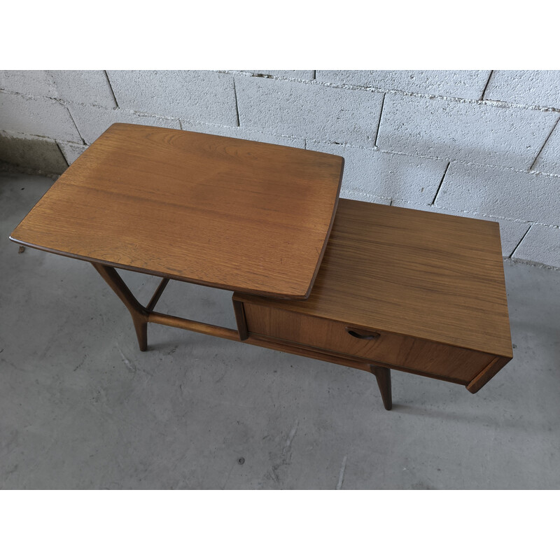 Vintage double top coffee table by Louis van Teeffelen for Webe, 1960