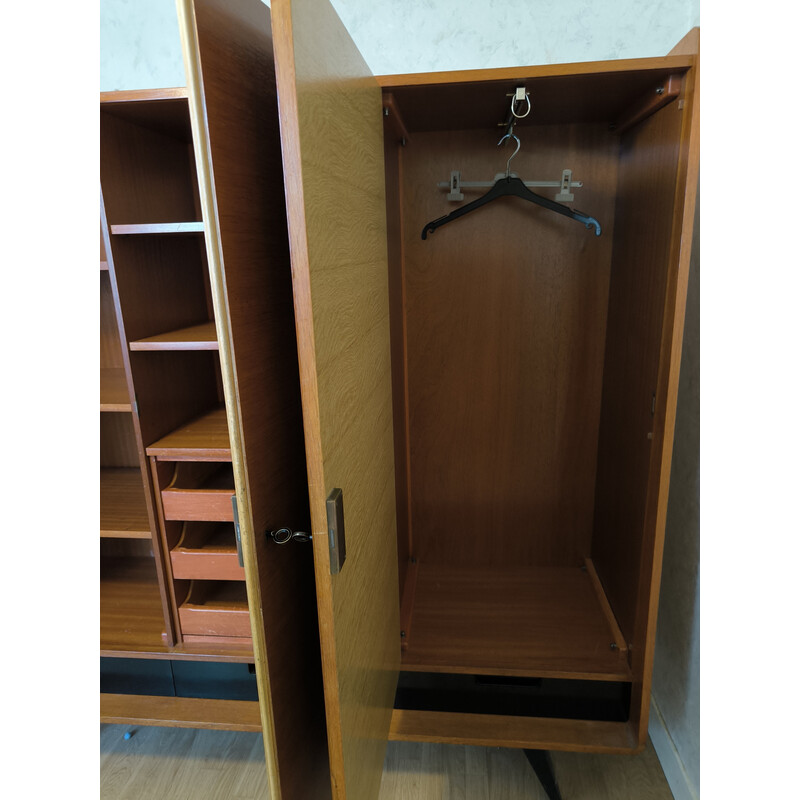 Vintage compass foot cabinet with 4 drawers