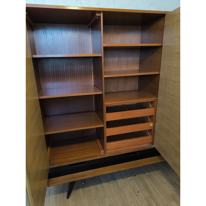 Vintage compass foot cabinet with 4 drawers