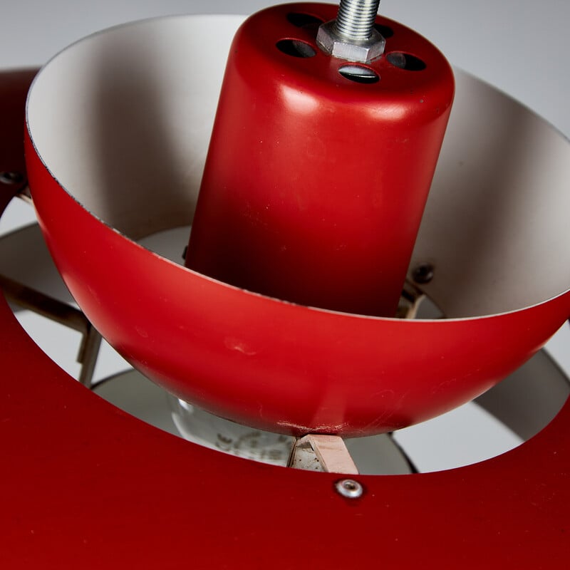 Vintage "Penta" aluminum pendant lamp by Jo Hammerborg for Fog and Mørup, 1970