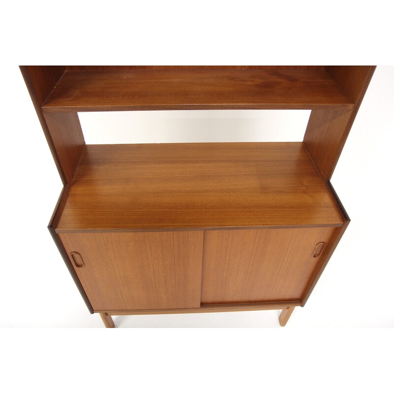 Vintage teak bookcase chest of drawers, Sweden 1960