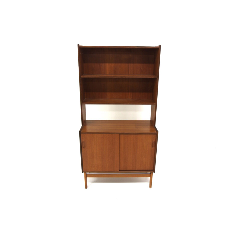 Vintage teak bookcase chest of drawers, Sweden 1960