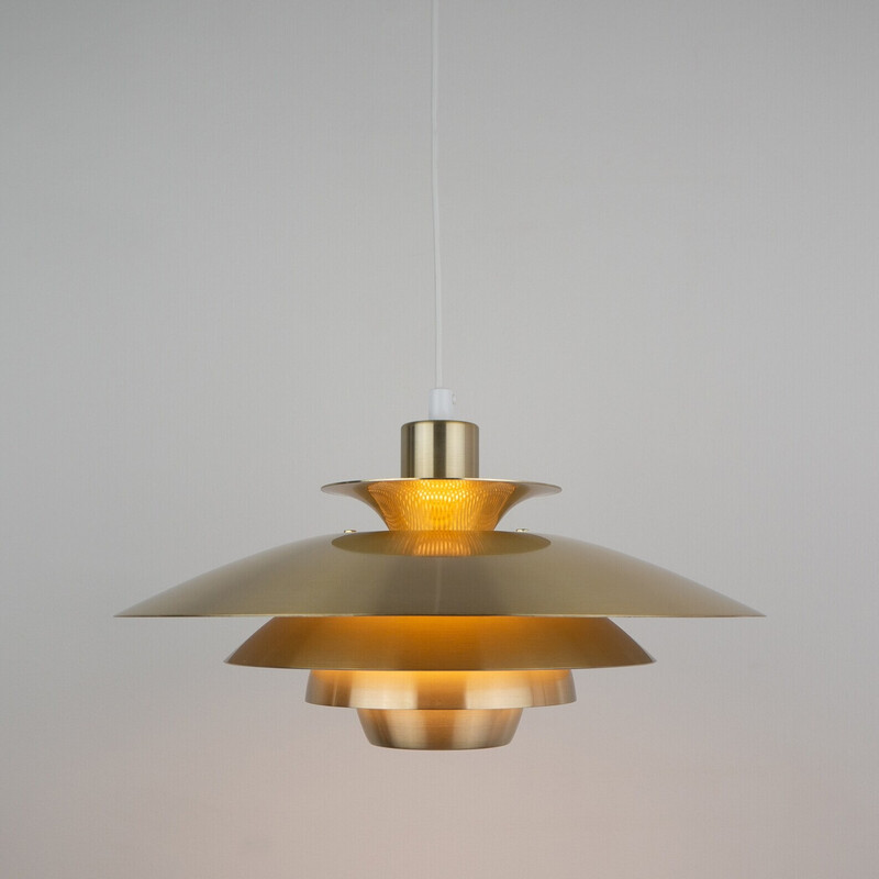 Vintage Alexia pendant lamp by Kurt Wiborg for Jeka, Denmark 1980