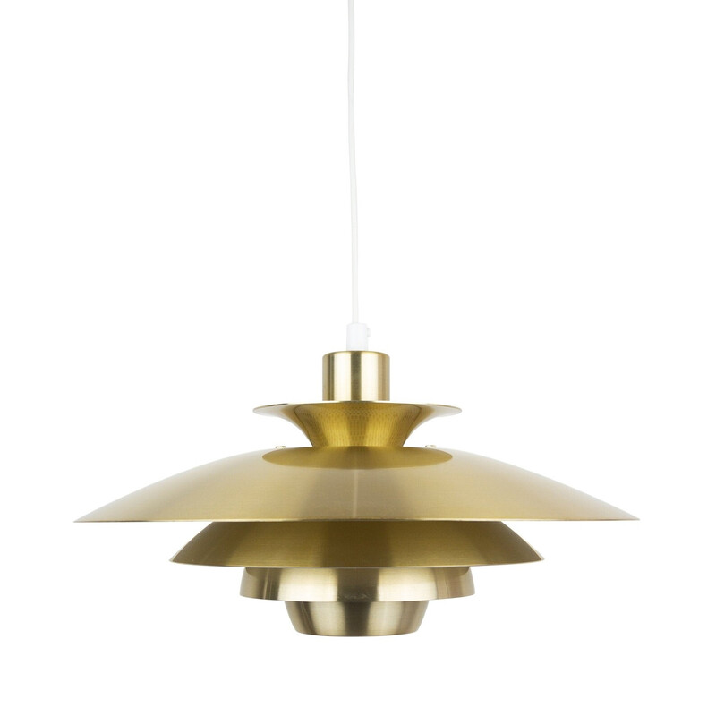 Vintage Alexia pendant lamp by Kurt Wiborg for Jeka, Denmark 1980