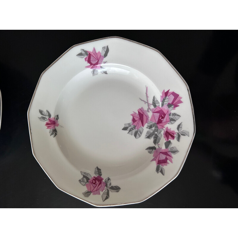 Service vintage Art Déco en porcelaine de Limoge pour Mc et Cie, 1930