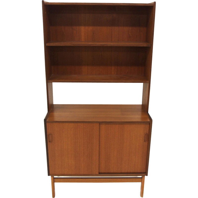 Vintage teak bookcase chest of drawers, Sweden 1960