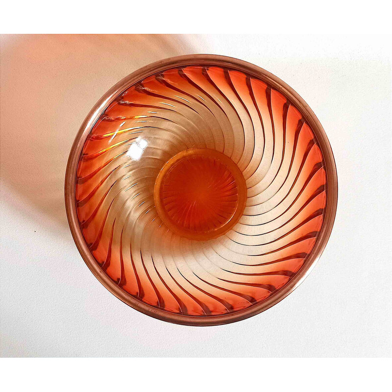 Vintage stamped molded pressed glass cup