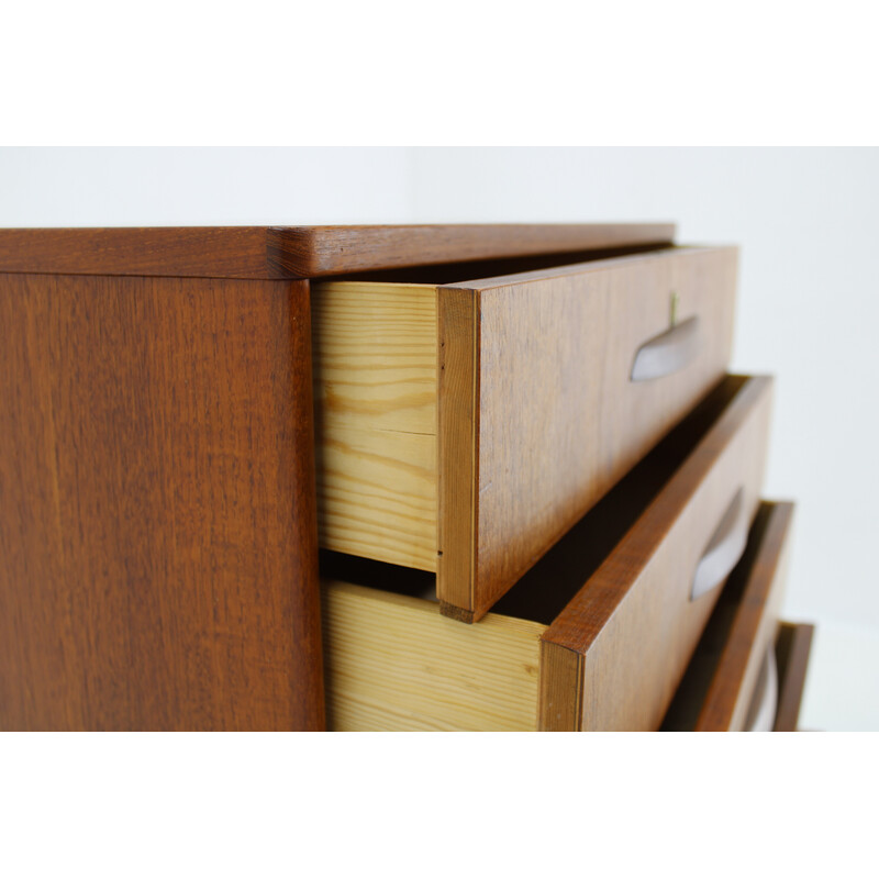 Vintage teak chest of drawers with drawers, Denmark 1960