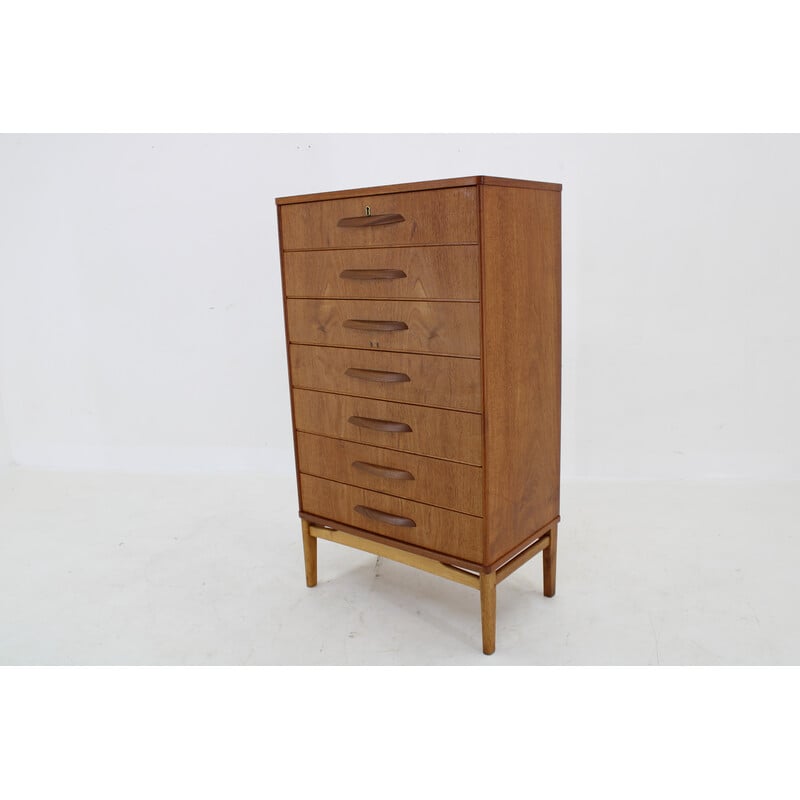 Vintage teak chest of drawers with drawers, Denmark 1960