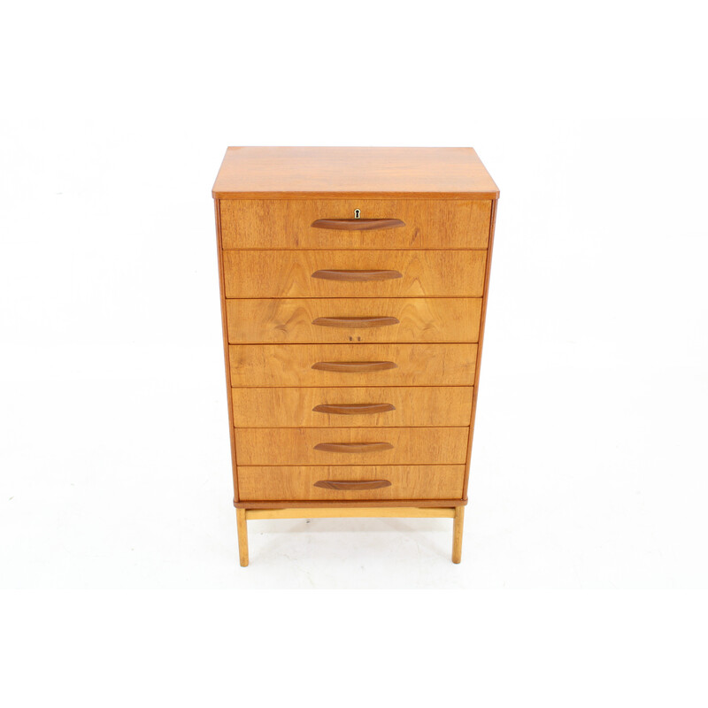 Vintage teak chest of drawers with drawers, Denmark 1960