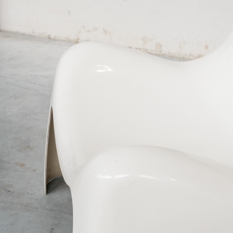 Paire de fauteuils vintage "Toga" en fibre de verre par Sergio Mazza pour Artemide, Italie 1968