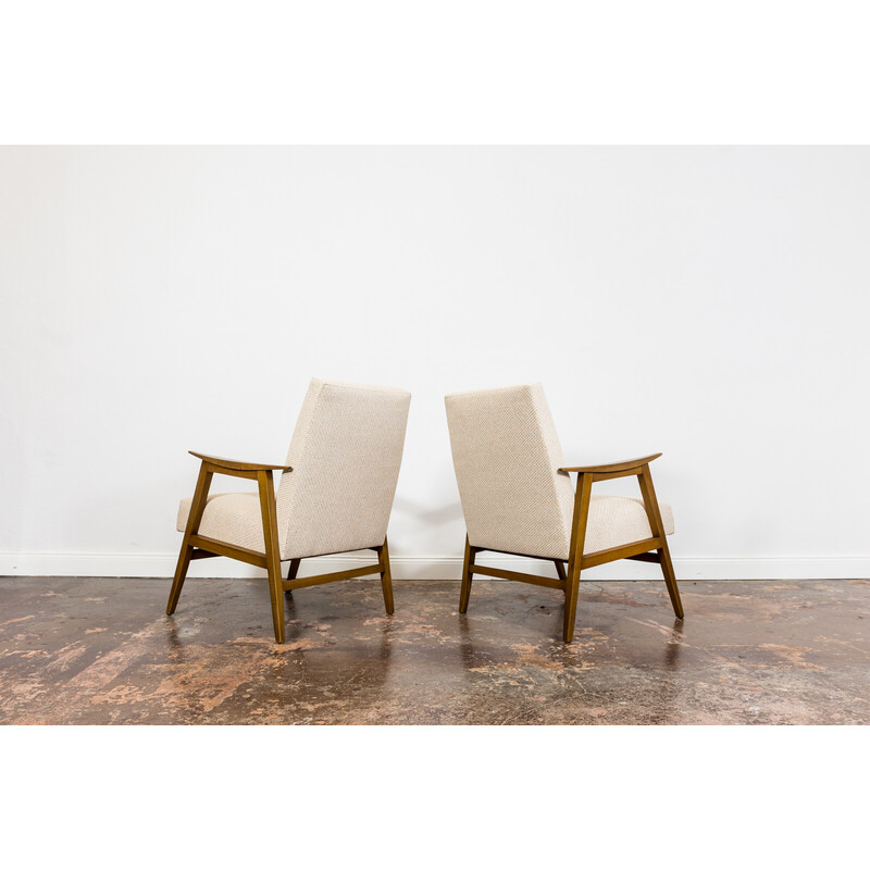 Pair of vintage armchairs, Poland 1960