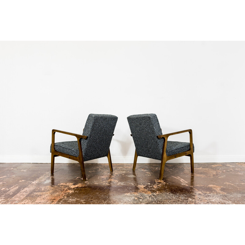 Pair of vintage 04 B armchairs for Bydgoskie Furniture Factories, Poland 1960