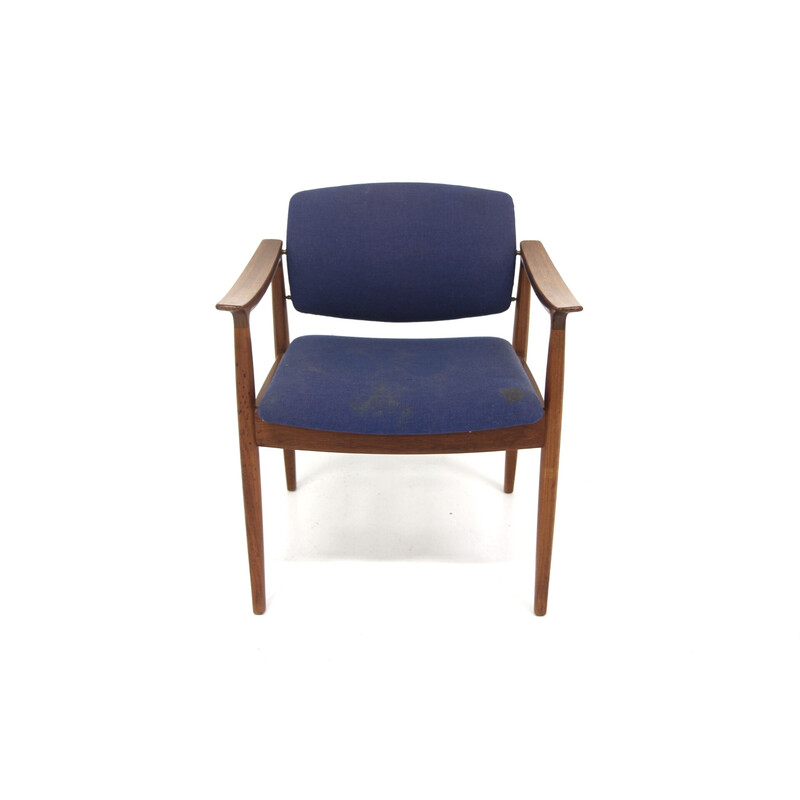 Fauteuil vintage modèle 189 en teck par Tove et Edvard Kindt-Larsen pour France et Søn, Danemark 1960