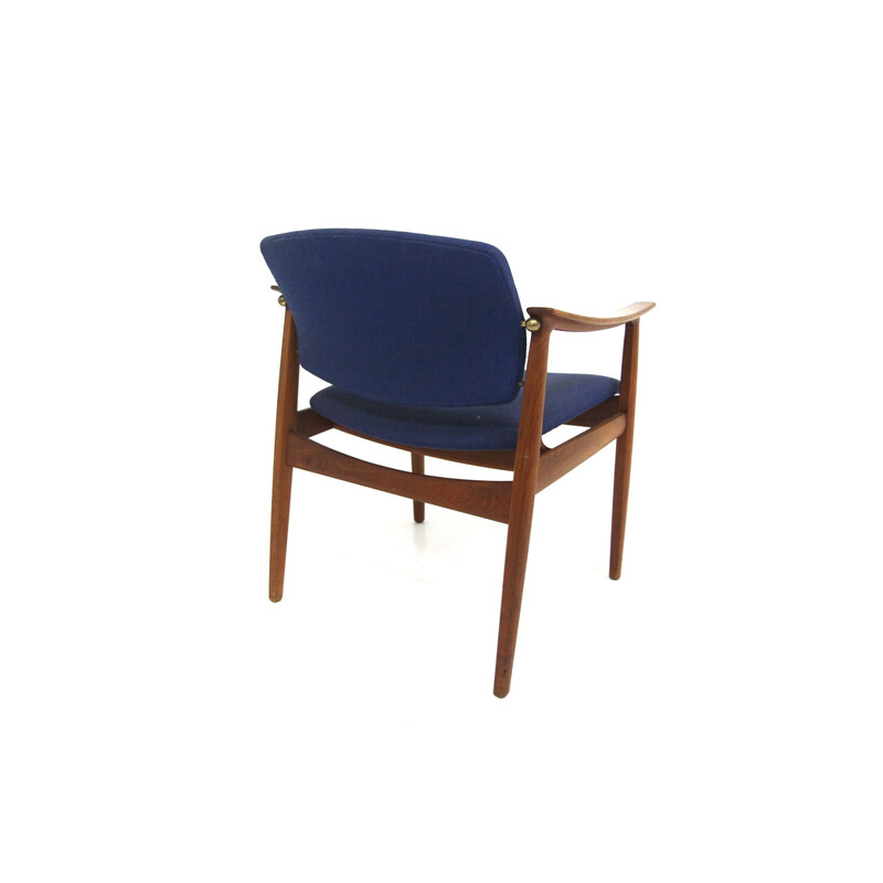 Fauteuil vintage modèle 189 en teck par Tove et Edvard Kindt-Larsen pour France et Søn, Danemark 1960