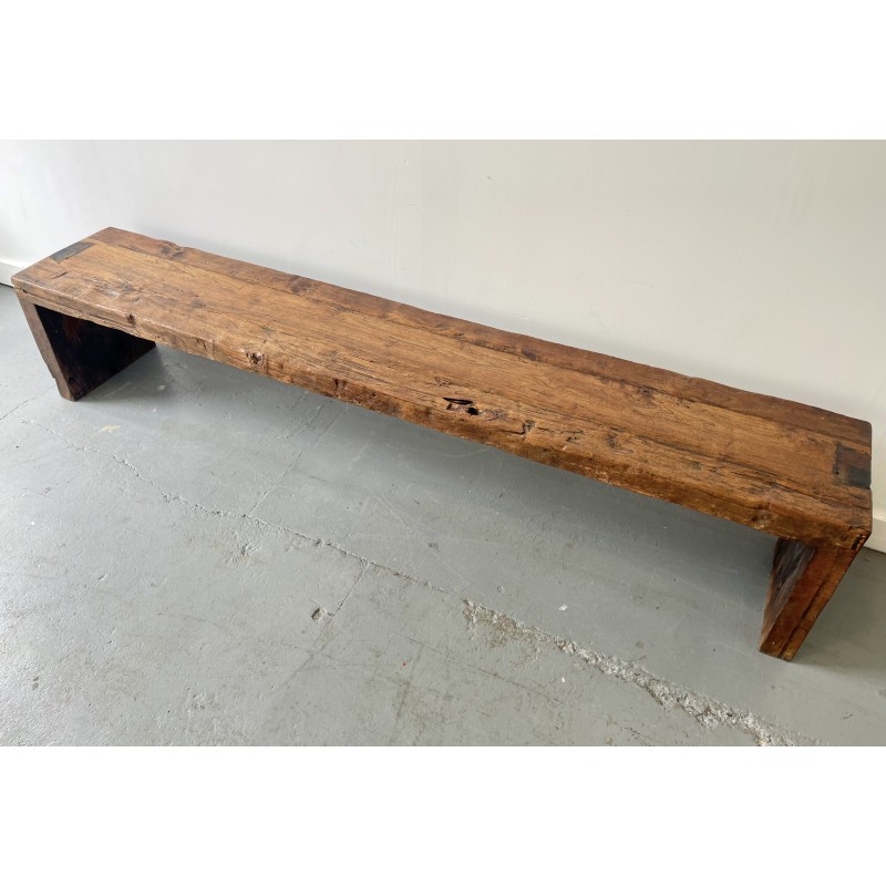 Vintage wooden dining room bench