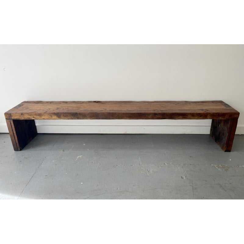 Vintage wooden dining room bench